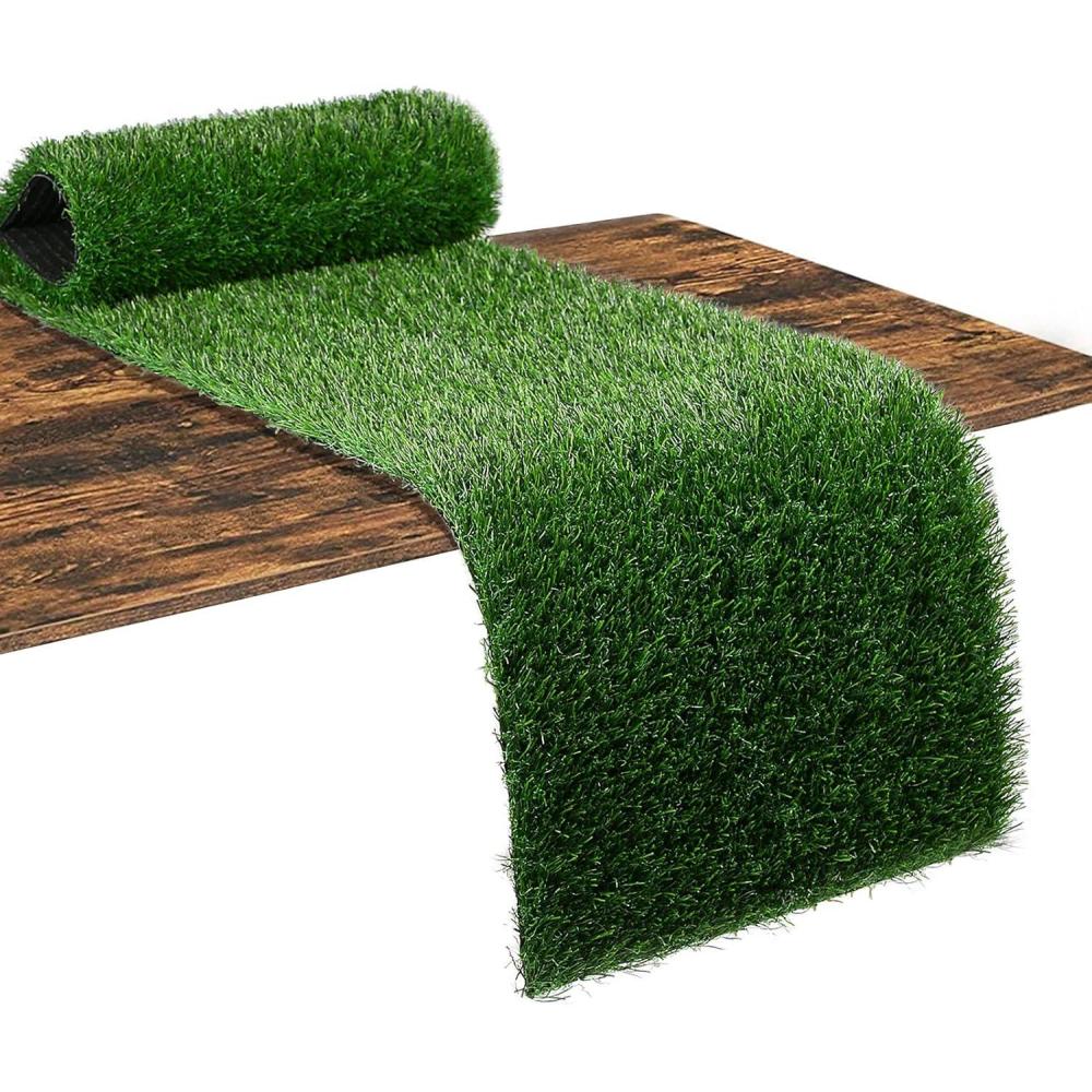 imageXLX TURF Artificial Grass Table Runner 12 x 36 Inches  Green Fake Grass Turf Table Runner for Golf Football Party Decorations Summer Wedding Tabletop Baby Shower12 x 108 Inches