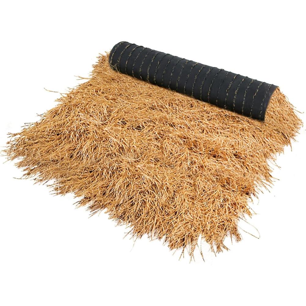 imageXLX TURF Synthetic Thatch Grass Roof for Tiki Bar Fireproof Mexican Grass Tropical Party Decorations Artificial Straw Roll Garden Fence Patio DIY Crafts 1574quot x 41574 x 4