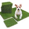 imageXLX TURF Interlocking Grass Pad for Dogs Potty Tiles  Set of 9 12quot X 12quot Fake Grass Square Pee Mat for Puppy Tray Self Draining Indoor Outdoor Use