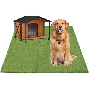 XLX TURF Large Dogs Artificial Grass Pee Pad 4ftx4ft, Fake Turf for Puppy Potty Training Flooring Mat Outdoor Patio Balcony