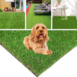 XLX TURF Realistic Artificial Grass Rug Indoor Outdoor, Dogs Fake Turf for Potty Training, Greenery Garden Lawn Decor Patio, Yard, Balcony, 17inx29in