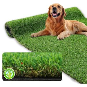 XLX TURF Realistic Artificial Grass Rug Indoor Outdoor Patio – 3ft x 5ft, Thick Fake Grass for Dogs Pet Turf Mat Decor Garden Synthetic Lawn Landscape with Drainage Hole(3′ x 5′ (Rectangular))