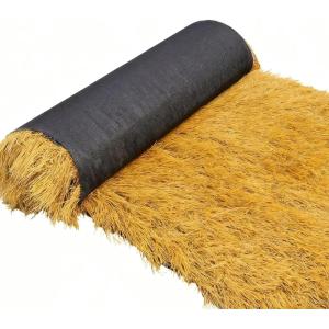 XLX TURF Synthetic Thatch Grass Roof for Tiki Bar Fireproof Mexican Grass Tropical Party Decorations, Artificial Straw Roll Garden Fence Patio, DIY Crafts, 15.74″ x 4′(35″ x 6.5′)