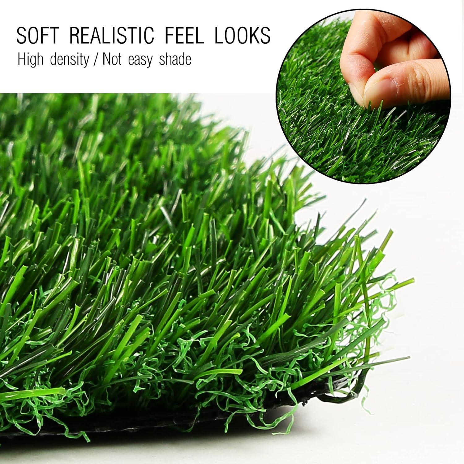 imageXLX TURF 14 x 14 Inch Square Faux Grass Placemats for Golf Theme Table Centerpiece Decor Greenery Spring Summer Party Grass Table Runner DIY Crafts 6 Pack12 x 108 Inch